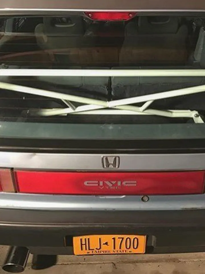 X Bar Rear Crossbar 88-91 Honda Civic 3dr Hatchback EF
