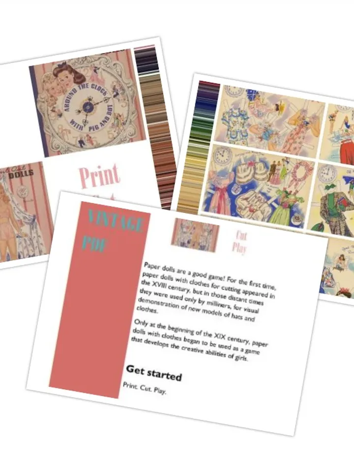 Paper Doll Teen Girl Digital Download PDF