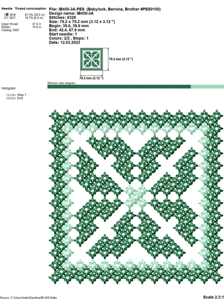 Set designer of 20 machine embroidery designs with a large French knot to create your own compositions and decorate clothes, accessories