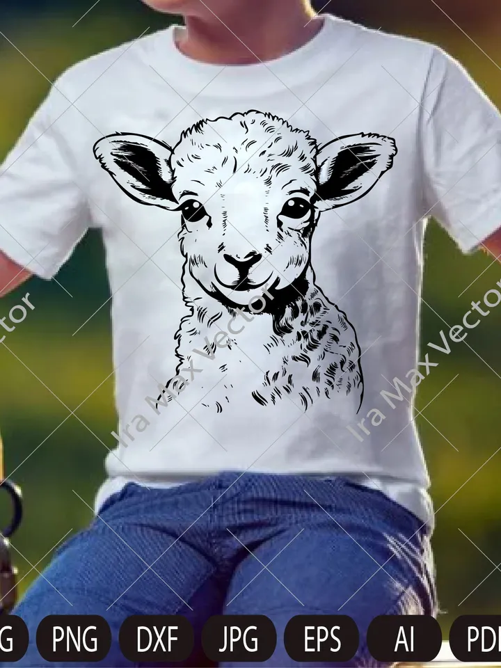 Lamb Svg, Sheep svg, Cute Farm Animal, Livestock,farm life, Lamb Clipart, Lamb Vector, Lamb printable, Lambs svg