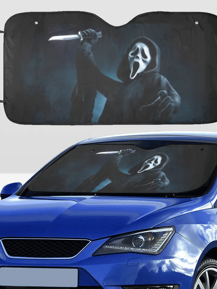 Ghost Face Car SunShade
