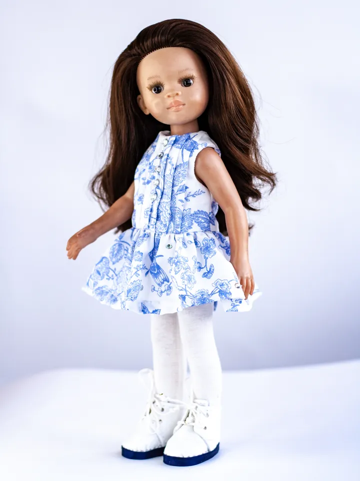 Dianna Effner Little Darling clothes, Paola Reina doll clothes, 13 inch doll clothes, Doll coat, dress, shoes, underwear