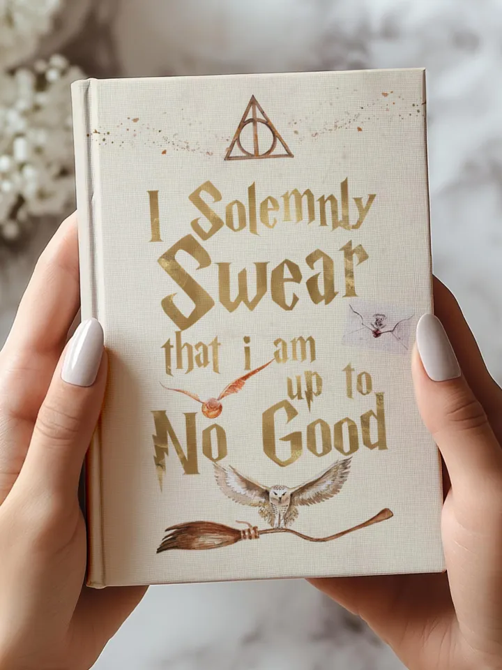 Wizarding World Hardcover Journal, Magic Notebook, Spell Book, Fantasy Diary, Gift, Magic gift Matte Journal