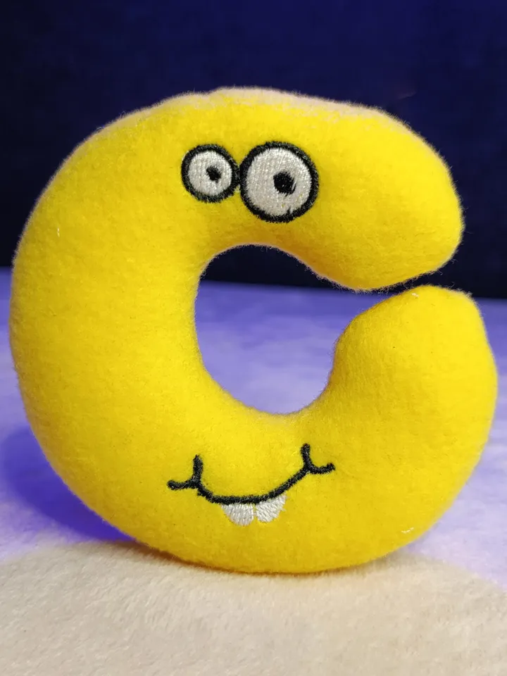 Alphabetical plush letters
