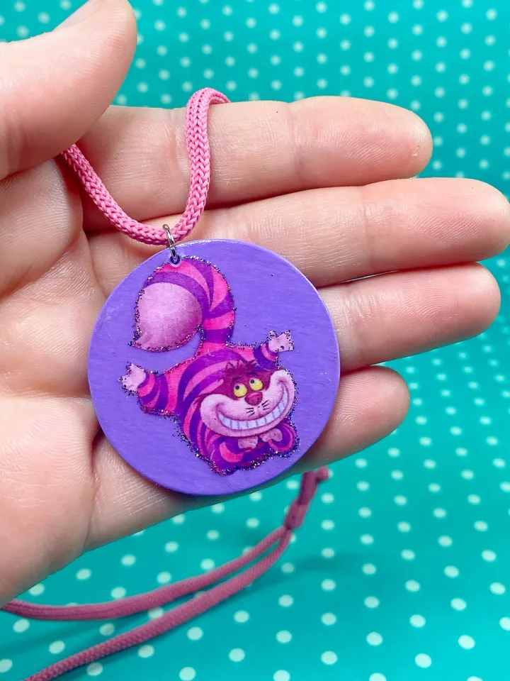 Handmade jewelry set. Cheshire Cat. Bijouterie.