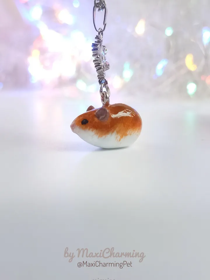 Red syrian hamster necklace (US discount)