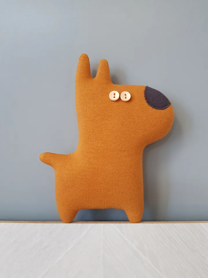 Dog sewing pattern PDF, rag doll tutorial in English, stuffed animal sewing diy