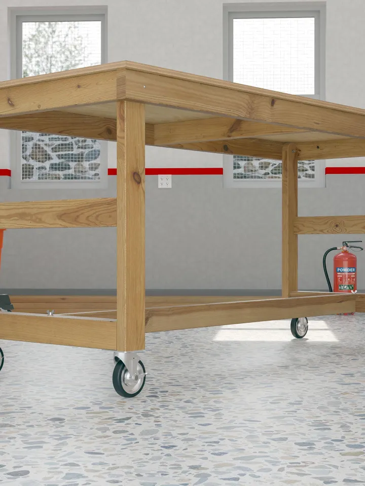 DIY Mobile Folding Work Bench Plans, PDF