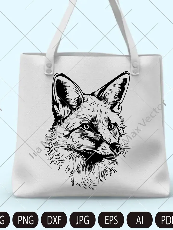 Fox svg /FOX Face svg / Fox Head svg / Fox Mascot svg / Fox Printable /Fox detailed/ INSTANT DOWNLOAD