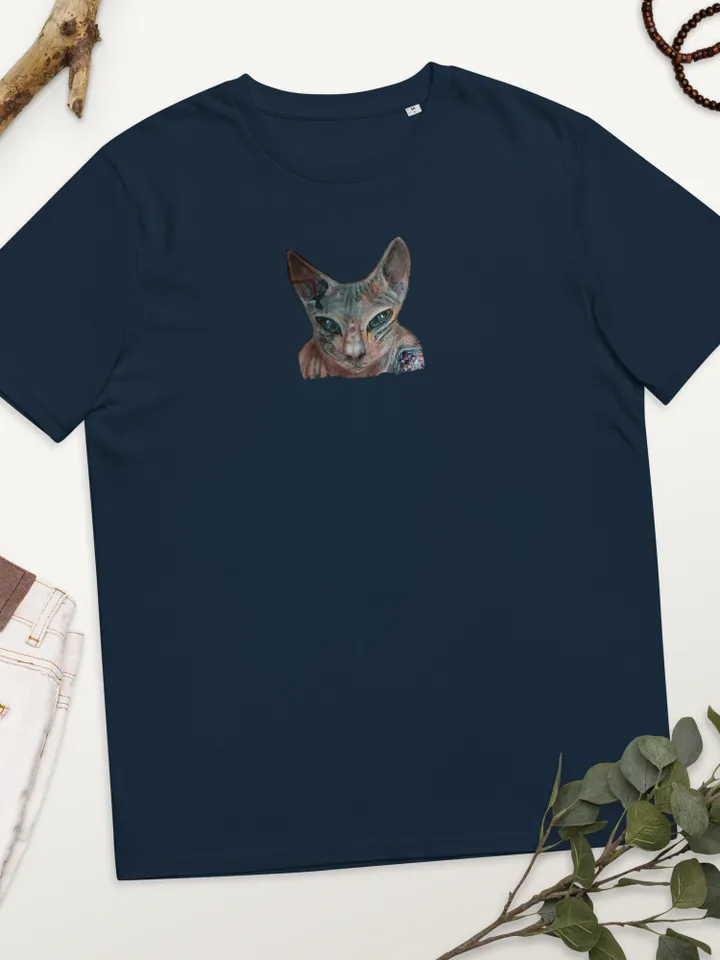 Your cat Unisex organic cotton t-shirt made with my original design,cat lovers gifts