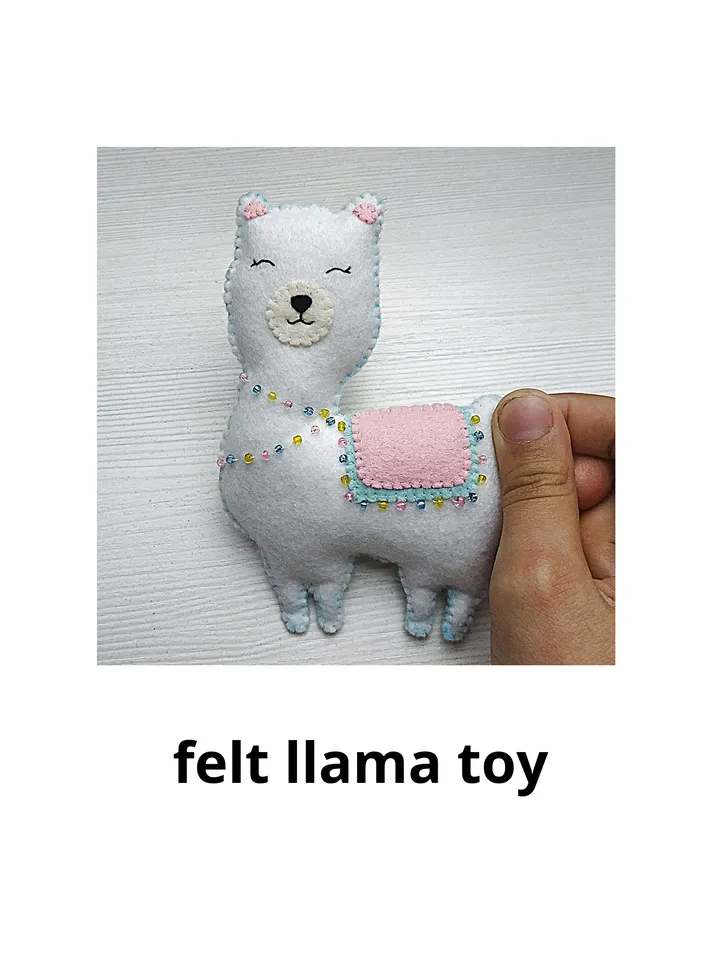 felt llama toy, kawaii llama, llama ornament, plush stuffed animals, llama toddler kids toys, llama alpaca toy, plush llama décor, llama toy for baby, llama alpaca stuffed animal, alpaca llama stuffed toy, cute llama toy, Baby shower gift