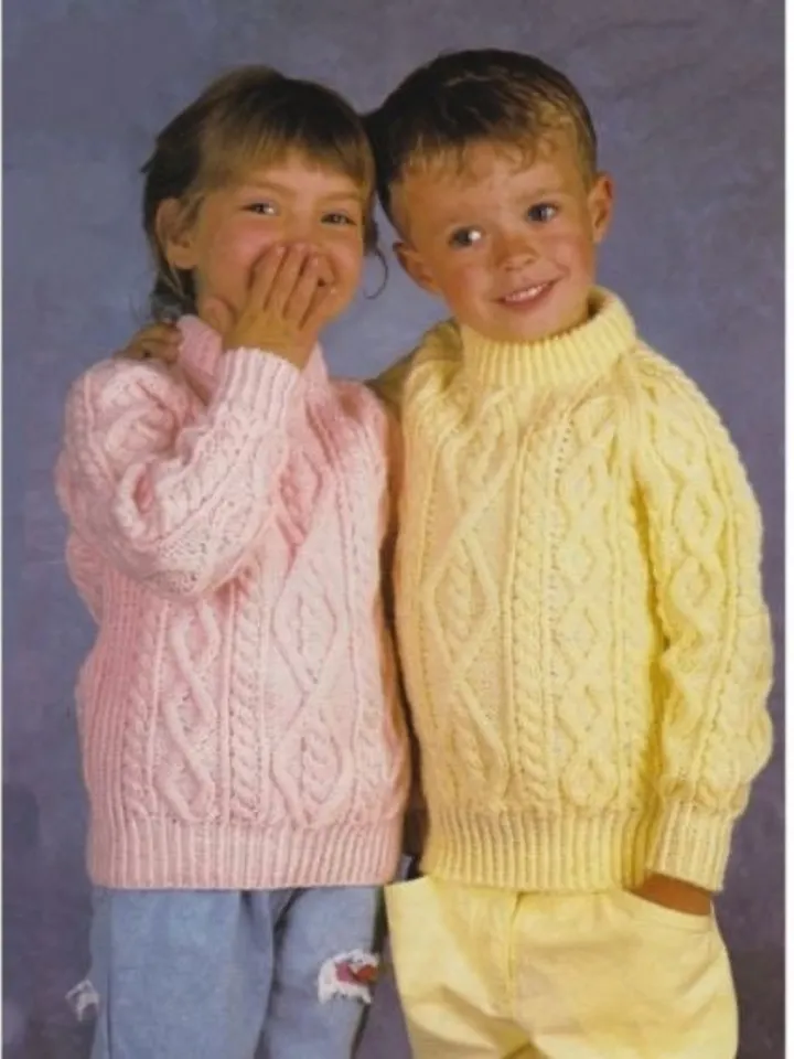 Knitting baby sweater , aran sweater knitting baby, cable jacket baby instant download