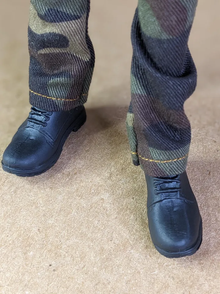 Handmade Camo denim pants or shorts for 1/6 scale boy dolls