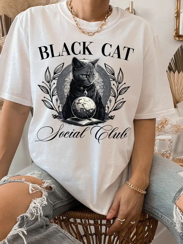 Halloween Png,Black Cat,Spooky season png,Social Club png,Spooky Bitch,Goth png,Aesthetic png,Witchy png,Skeleton png,Fall Png