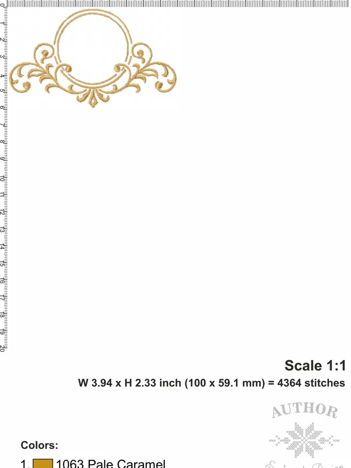 Scroll border embroidery designs Machine embroidery pattern 3 size, Embroidery files monogram frame, Vintage elegant decor towel #R4