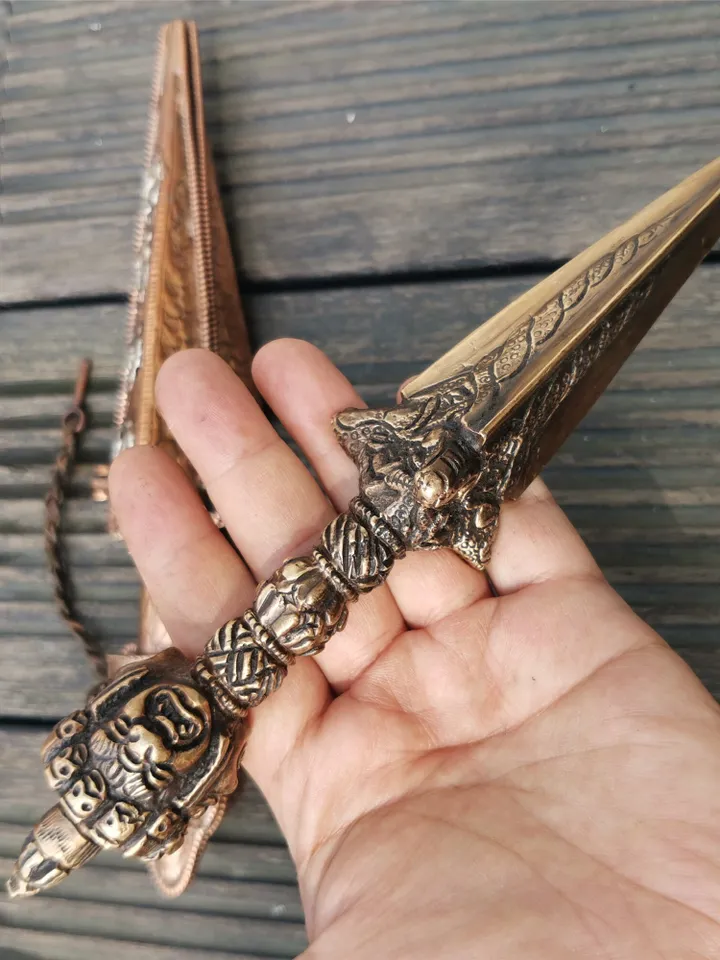Gandhanra Powerful Vintage Dorje Phurba,Kila,Kilaka,Hindu and Buddhist Ritual Implement,Weapon of the Godhead,Handmade in Nepal