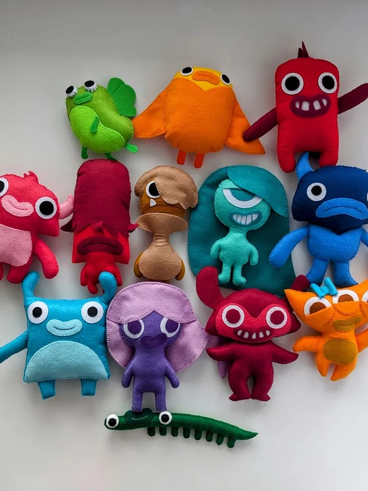 Endless alphabet Monsters Felt toys, Endless Numbers - Scampi Monster