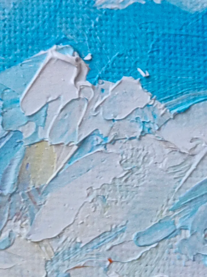 Painting Landscape Autumn Mountains Canvas on Cardboard Oil Wall Art Impasto Painting on Canvas 6 by 6 inches Original Painting by Natalia