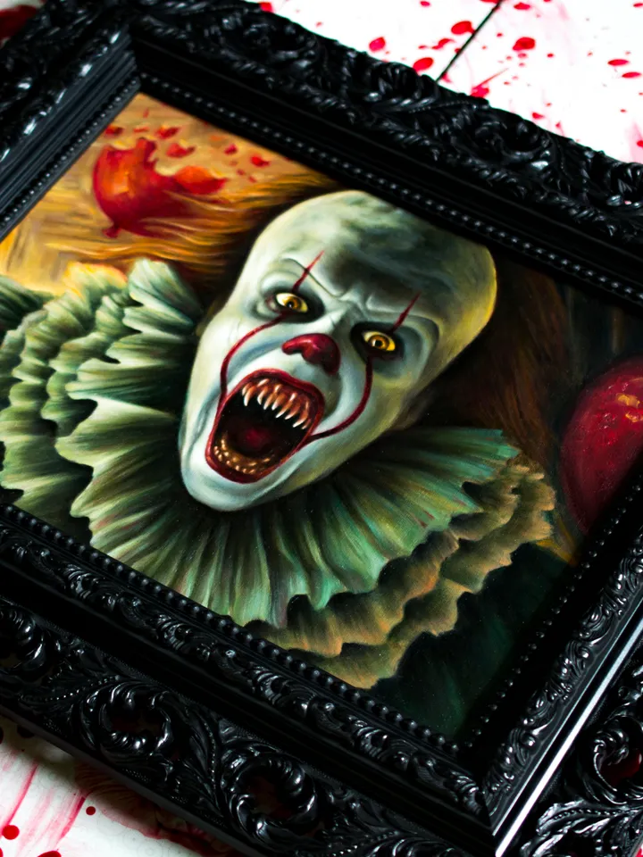 Oil painting Pennywise the dancing