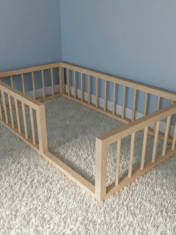 Montessori Floor Bed Plan, Crib Size, PDF, DIY