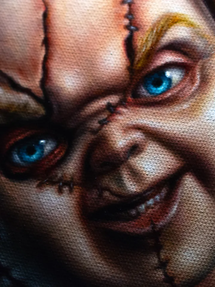 Original oil painting Chucky Child's Play