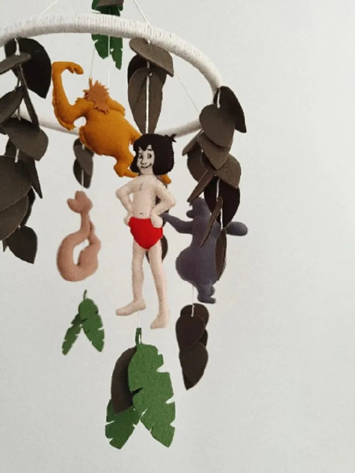 Baby mobile Disney the Jungle Book nursery mobile Mowgli