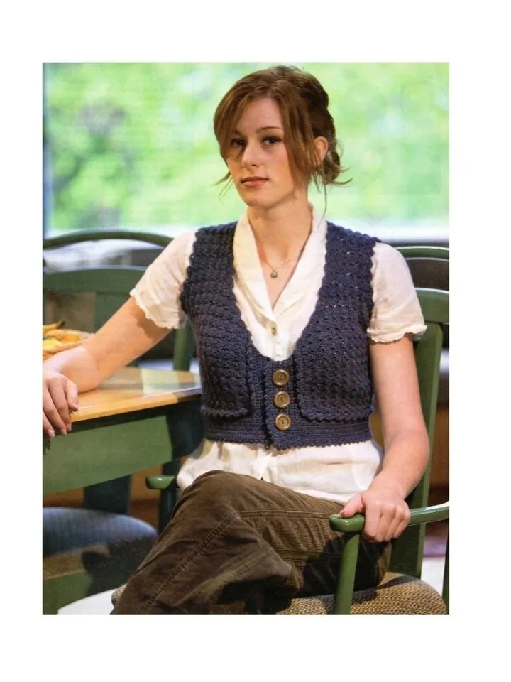 Vest crochet pattern, waistcoat crochet pattern , easy vest crochet pdf