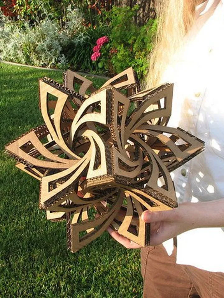 Digital Template Cnc Router Files Cnc Openwork Ball Files for Wood Laser Cut Pattern