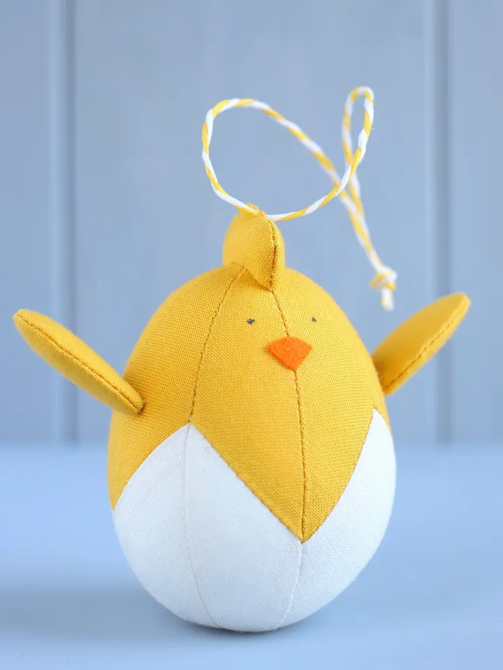 PDF Set of 4 Easter Ornaments (Easter Chicks and Easter Eggs) Sewing Pattern