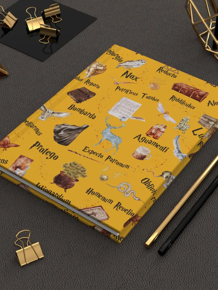Wizarding World Hardcover Journal, Magic Notebook, Spell Book, Fantasy Diary, Gift, Magic gift Matte Journal