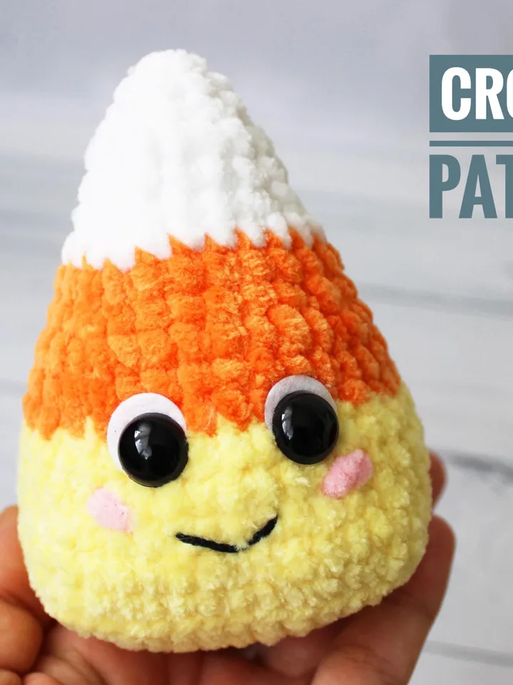 CROCHET PATTERN Candy corn toy Halloween decor Amigurumi tutorial PDF file