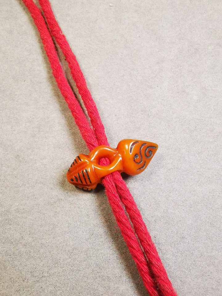 Gandhanra Handmade Tibetan Pendant Bead,Bone Carved Spacer Bead for Mala,Phurba Amulet,Prayer Beads Accessories