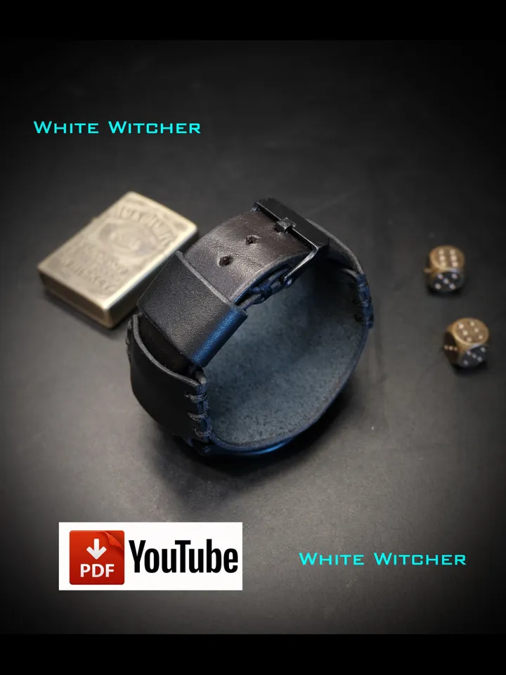 Watch strap - pdf leather pattern.OTH26