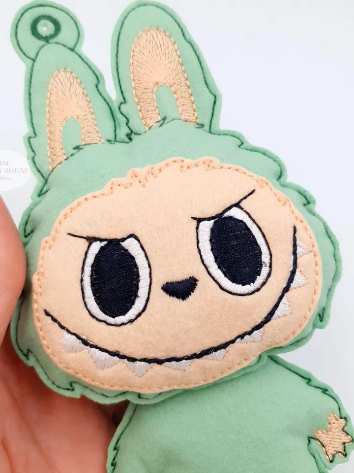 ITH Labu Monster Elf Stuffed Toy Embroidery Design, Collectible Art Plushie Pattern, 5x7 Hoop Digital File