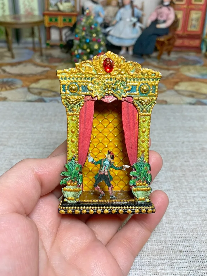 Tutorial. Puppet theater . Two sizes. 1:12.