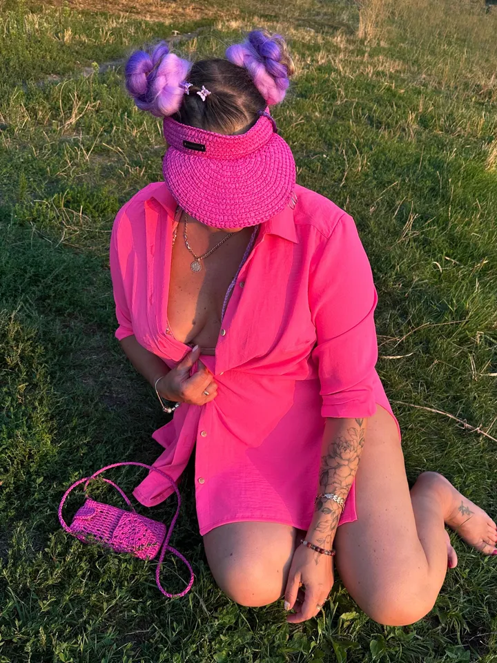 Pink women visor, summer hat, visor cap, set hat with small phone bag, raffia Eco-Friendly, little shoulder bag, cottegecore, floppy hat