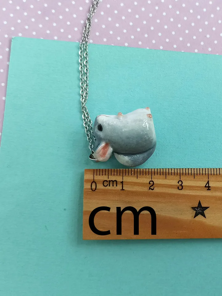 a Chinchilla necklace light gray (US discount)