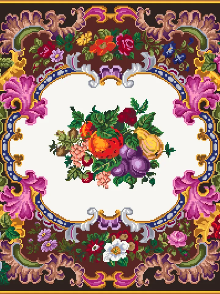 Antique Cross Stitch Pattern Panels Counted Digital Download PDF