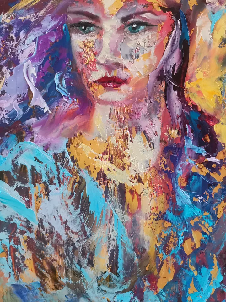 Aphrodite God Girl Woman Beauty Love Men Art Original Oil Painting Artist Svinar Oksana