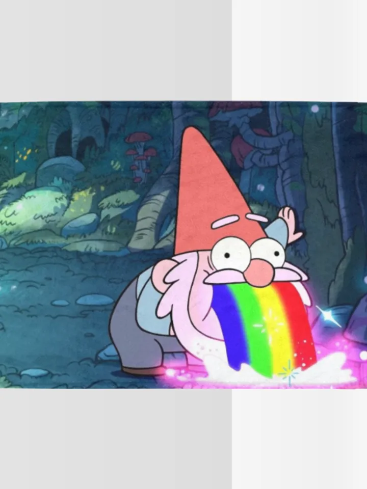 Gravity Falls Gnome Blanket Lightweight Soft Microfiber Fleece