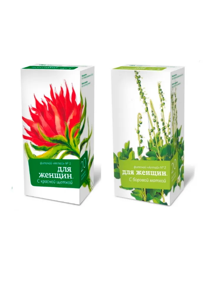 Altai Herbal Tea №1 & №2 For Women, Rhodiola quadrifida & Orthilia Secunda