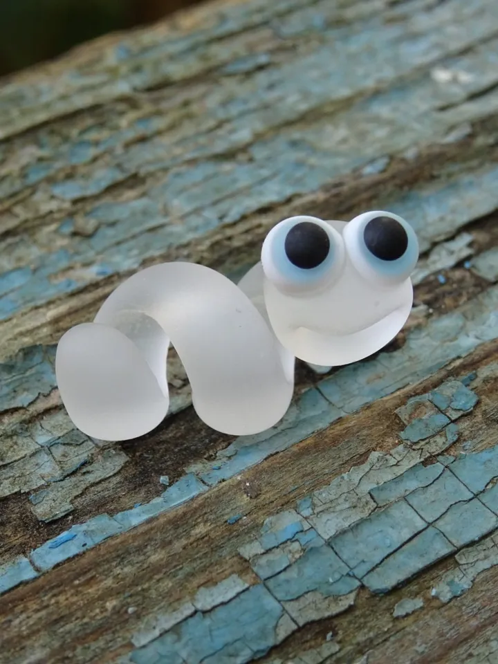 Snake beads Glass snake dread beads Large hole beads European beads European bracelet Snake Charm beads snake lampwork beads big hole bead