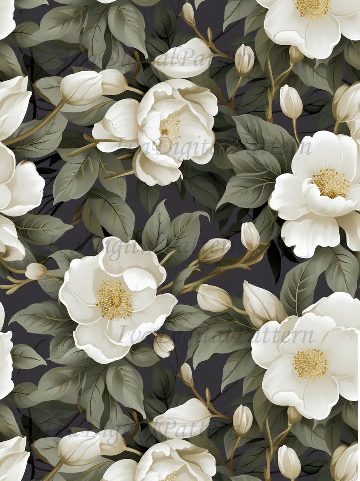 Seamless watercolor camellia pattern, digital paper, floral pattern, mosaic pattern, commercial use
abstract floral seamless pattern - repeating pattern