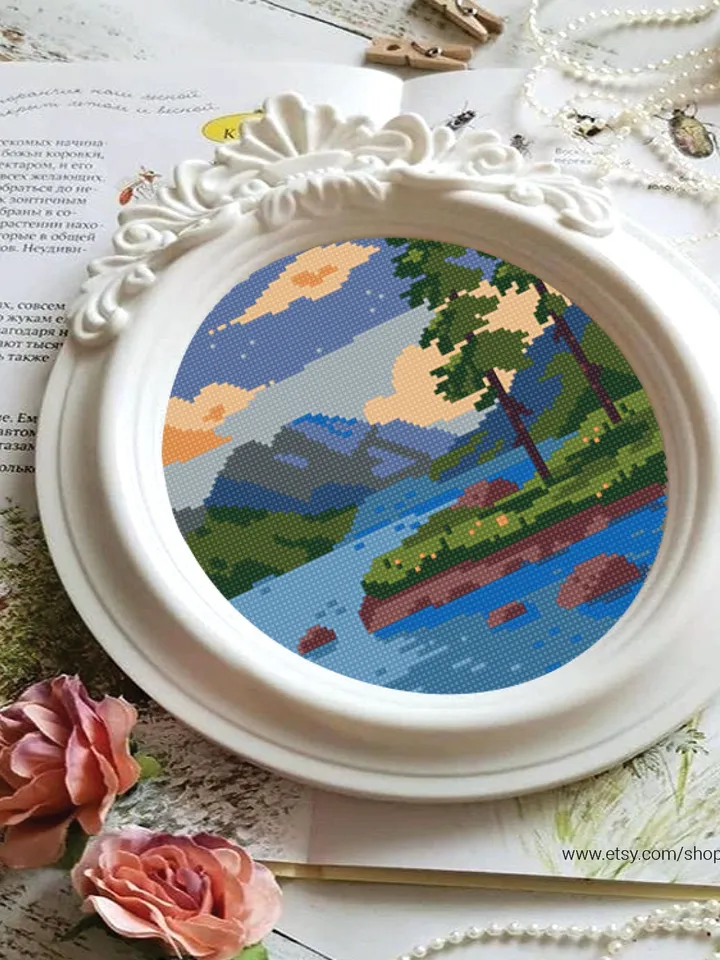 Nature Cross stitch pattern | Embroidery Pattern | Instant Download | Embroidery Designs