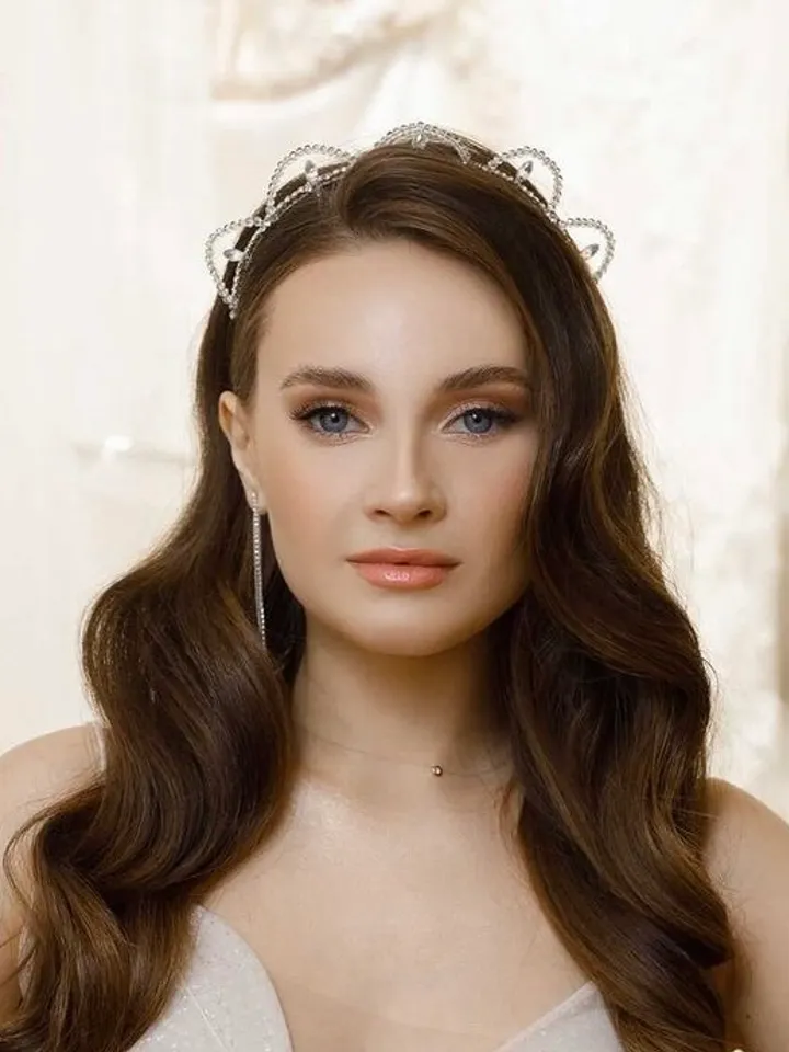 Wedding headpiece, bridal tiara, wedding hair accessories, transparent crown, crystals headpiece, crystal headband