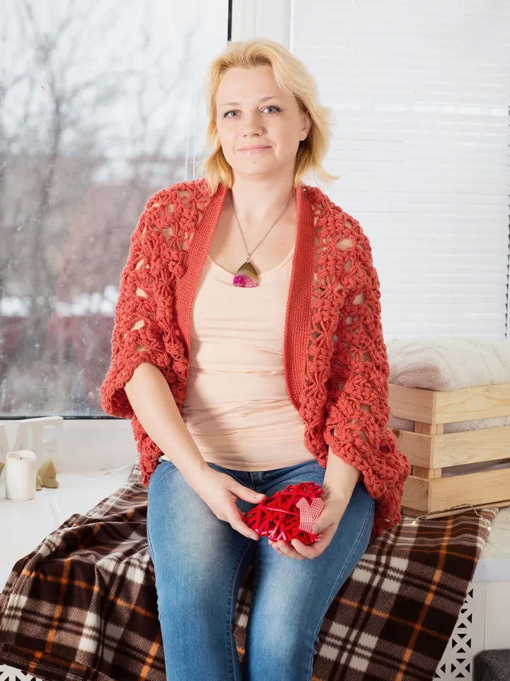 Women's Cocoon Shrug Crochet Pattern