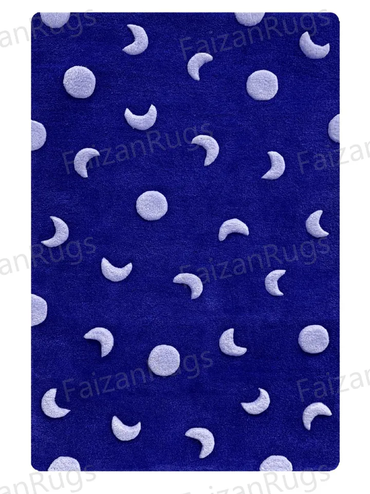 New Hand Tufted Modern Rug High and Low Area Rug Handmade 100% Wool Rug Home Decor Flooring Rug Bedroom Living Dining 6x9 8x10 9x12 10x14