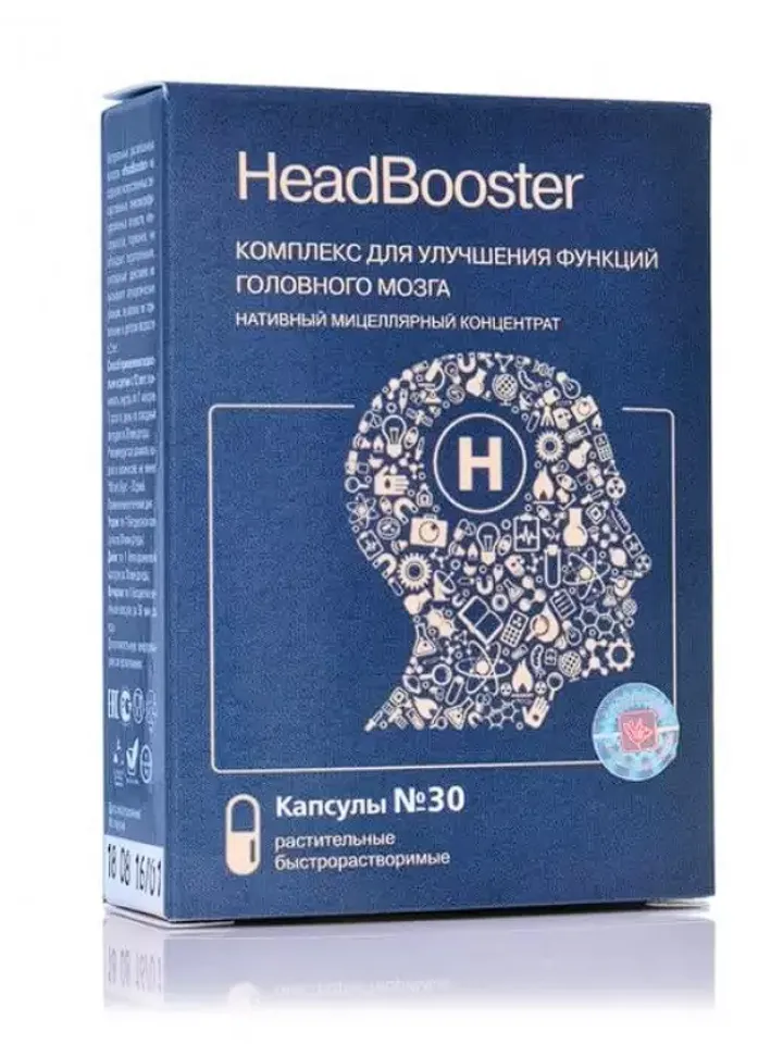 HeadBooster Complex for improving brain function 30 capsules.