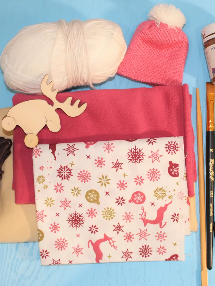 Pattern of a Winter boy - Rag doll sewing pattern and tutorial - Doll sewing pattern - Christmas gift idea