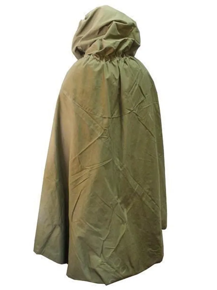 Military Russian Army Soviet Soldiers Cloak Tent Poncho Hooded Rain Coat USSR